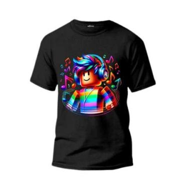 Imagem de Camisa Infantil e adulto Gamer Roblox IA 100% Algodão Unissex - loja d
