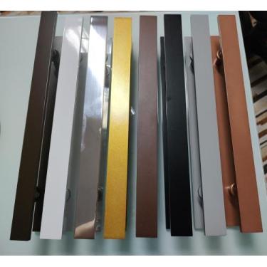 Imagem de Puxador h barra chata 450mm/300mm ef - METALTEC , PRETO