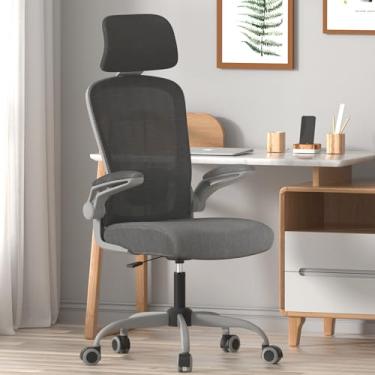 Imagem de Mimoglad Cadeira de escritório para computador com suporte lombar ajustável