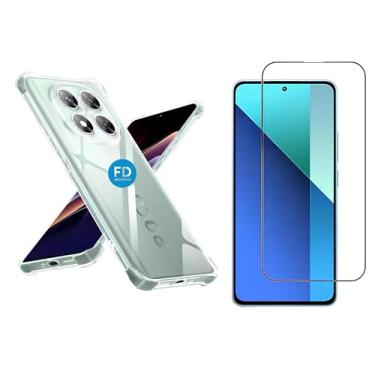 Imagem de Kit Capa Capinha Anti-Impacto Premium Transparente + Película de Cerâmica 9D para Xiaomi Poco X7 - FD Acessórios