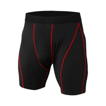 Imagem de Shorts de Compressão Masculino para Corrida - Secagem Rápida - Ideal p