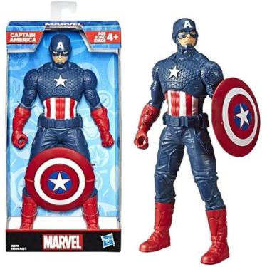 Imagem de Capitão América Boneco Olympus - Hasbro E5579, Azul, Marvel