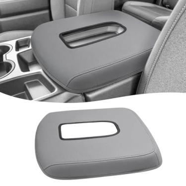 Imagem de Eaglecover Capa de console central para acessórios Chevy Silverado e GMC Sierra 1500 2500 3500 HD 2019-2025, assento de salto 40/20/40, protetor de descanso de braço de couro de vinil, antiarranhões