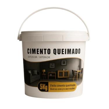 Imagem de Revestimento Cimento Queimado Piso E Parede Pronto Pra Uso 5Kg