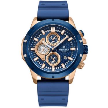 Imagem de Relógio De Pulso Masculino Com Pulseira De Silicone Quartzo Azul