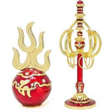 Imagem de fengshuisale 2026 Fengshui Ksiddigarbha Fireball and Staff Home Office Decoration Ornaments Bring Good Luck Traditional Chinese Figurine w5709