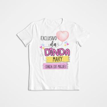 Imagem de Camiseta Adulto Personalizada Exclusivo Dinda - Sublimática, Branco, X