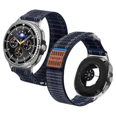 Imagem de Spigen Pulseira para Galaxy Watch 8, compatível com Samsung Galaxy Watch 8 de 44/40 mm, 8 Classic 46 mm (2025) WBF0, pulseira de tecido leve - azul-marinho