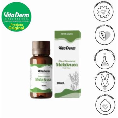 Imagem de Óleo Essencial de Melaleuca 10ml - Vita Derm - Antisséptico Natural e 