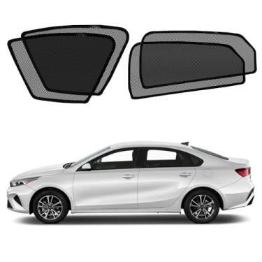 Imagem de BWEN Para-sol de janela adequado para Hyundai Elantra 2021-2025, persianas magnéticas de janela de carro para proteção solar/calor, mantém o veículo fresco para acampamento cochilo, 4 peças