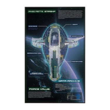 Imagem de Display Board for Lego UCS 75409 Firespray-Class Starship – Galaxy-Inspired Backdrop for Collectors & Adult Fans (Board Only, 32"x20")