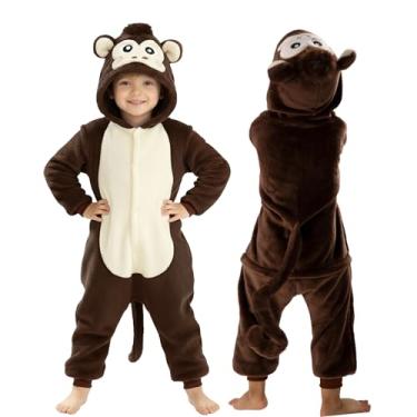 Imagem de Seawhisper Macaco fantasia infantil bebê animal macacão menino menina 3-4 anos 24 36 18 meses 2 anos 4 5 6 7 9