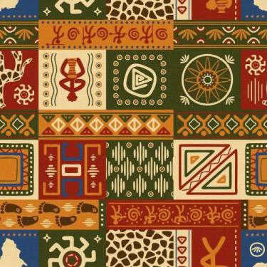 Imagem de Tecido Tricoline Digital Lg 1,49 Africana 3851 - Niazi, Unico