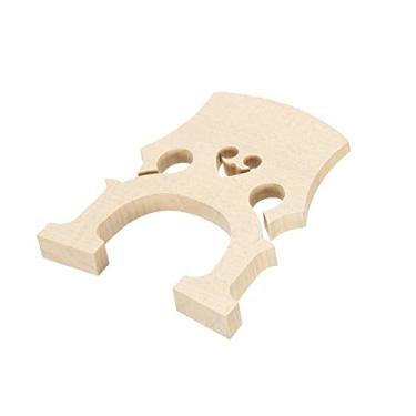 Imagem de Generic Ponte de madeira de bordo para violoncelo 4/4 para peças de instrumento de substituição de violoncelo 4/4