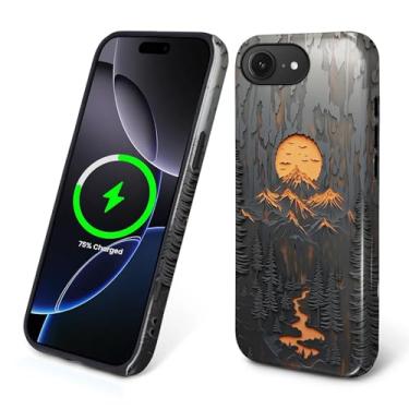 Imagem de Flivro Capa magnética para iPhone 16e, compatível com Magsafe, capa rígida de policarbonato, amortecedor interno de silicone, antiarranhões, capa fina à prova de choque para iPhone 16e - amante de