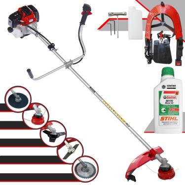 Imagem de Roçadeira Lateral Toyama Rt52l 2hp 5 Em 1 + óleo Stihl 2t