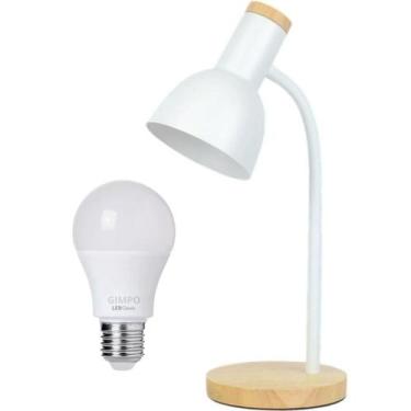 Imagem de Luminária Mesa Abajur 45Cm Articulada Flexível Silicone - GIMPO