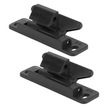 Imagem de Tbest Trava de gaveta RV Oxidação Robusta Maior Segurança para Trailer Campervan Barco Armários ABS 2 Conjuntos (Preto)