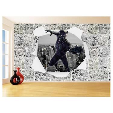 Imagem de Papel De Parede 3D Heróis Página Quadrinhos Hq 3,5M Nhma255 - Você Dec