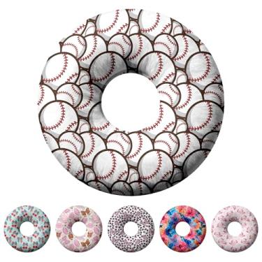 Imagem de Travesseiro de piercing de orelha para dormir de lado, travesseiros com furos para dor de ouvido, travesseiro de donut para adultos, CNH, alívio de dor de ouvido, almofada de pressão e orifício no