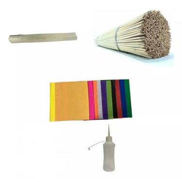 Imagem de Kit Fábrica De Pipa(55cm) Vareta + Folha + Cola + Linha - ARV