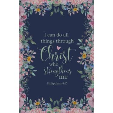 Imagem de Notas de sermão para mulheres: Diário das Escrituras para Escrever Escrituras, Notas Chave, Pedidos de Oração e Eventos da Igreja para uma Vida Cristã Consciente, 52 semanas, 15 cm x 23 cm | "I Can Do