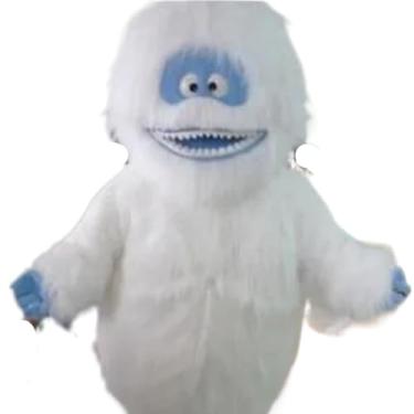 Imagem de Fantasia de mascote de monstro de neve branca adulto abominável boneco de neve monstro mascote traje chique