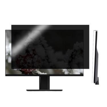 Imagem de Filtro de tela de privacidade de 61.0-81.3 cm protetor de tela removível para os olhos película de privacidade de computador com suporte suspenso antirreflexo, anti-luz azul, protetor de tela