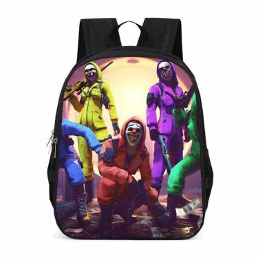 Imagem de Mochila escolar Frees Fires Cartoon Kids Anime 29x12,5 x 39 cm