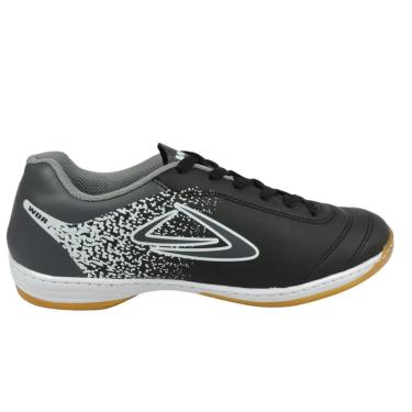 Imagem de Chuteira Wonder Futsal Mercurio Indoor Juvenil - Preto e Cinza-Unissex