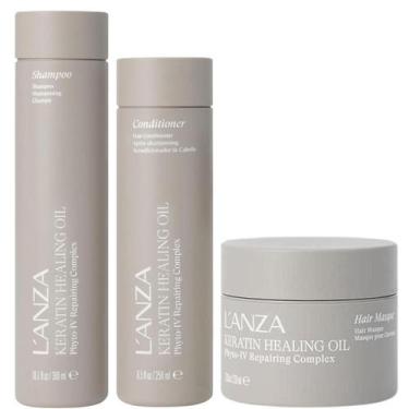 Imagem de Kit Lanza Healing Oil Shampoo, Condicionador e Máscara Home