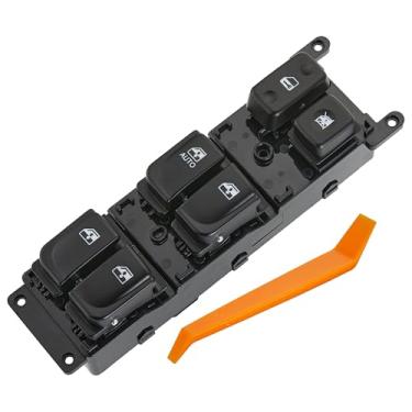Imagem de ZAPOSTS Interruptor de janela elétrico serve para Hyundai Sonata 2005-2007. Substitui 93570-3K010. Interruptor mestre vidrios da porta de controle lateral do motorista