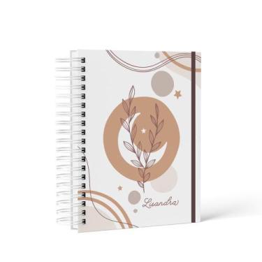 Imagem de Agenda Permanente Abstrata 2 - Tamanho A5 com Capa Dura e Laminada - n