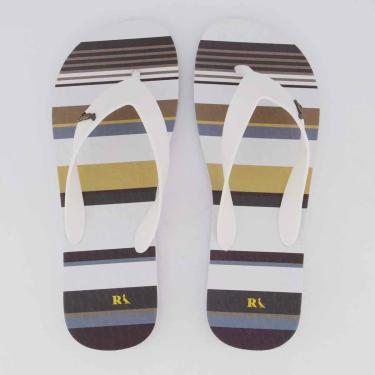 Imagem de Chinelo Reserva Trancoso Listrado Branco e Azul-Masculino