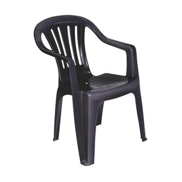 Imagem de Kit 4 Cadeiras Poltrona Plástica Empilhavel Reforçada 182kg Mor