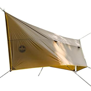 Imagem de Wolfden UL Hammock Rain Fly Camping Tarp 2,7 m x 3,6 m Ultraleve 20D Silnylon à prova d'água 3000 mm