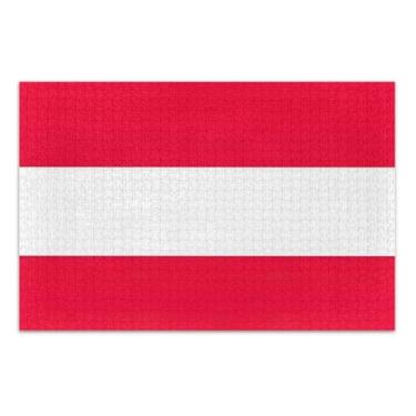 Imagem de Austria Flag Impossible Puzzles for Adults, Puzzles for Adults 1000 Pieces, Jigsaw Puzzles for Adults