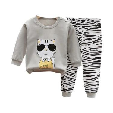 Imagem de Conjuntos De Pijamas De Unicórnio Para Crianças Unissex, Confortáveis 