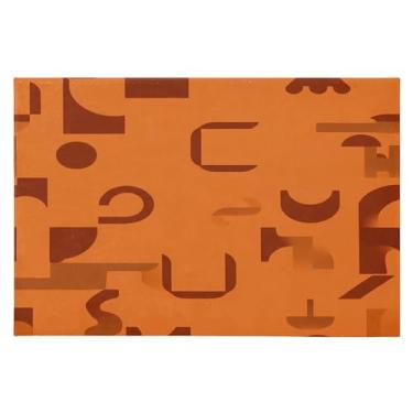 Imagem de Wassud Tapete de porta de formas abstratas 61 x 89 cm, tapete de área lavável antiderrapante com suporte de borracha, tapete macio e macio para sala de estar, quarto, entrada, entrada