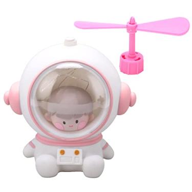 Imagem de CUOFYUNL Spaceman LED Night Light Bonito Spaceman Design LED Pintura à mão Cores naturais Durável Kids Night Light (MM9096-1B rosa)
