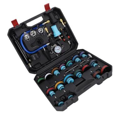 Imagem de Keenso Kit de Testador de Pressão de Refrigerante, Kit de Testador de Pressão do Radiador Universal Com Medidor de 0-35psi 0-200 ℃ Termômetro para Detecção de Vazamento do de