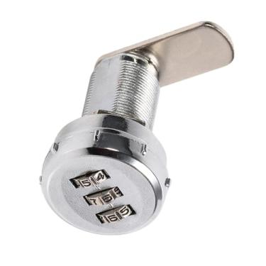 Imagem de Generic Fechadura Codificada de Armário, Trava de Segurança Durável de Aço Inoxidável Com Senha para Caixas de Ferramentas, Gavetas, Adequada para Armários de 0.6~23mm, Caixa de Correio (Armário