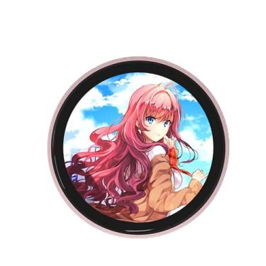 Imagem de Personalized Anime Photo Pin: 1.8" IPS Touchscreen Digital Badge for Custom Videos & GIFs - Unique Christmas Gift for Fans, Backpacks, Jackets