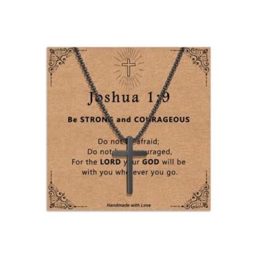 Imagem de Colar de futebol/cruz para meninos e homens, colar de cruz de aço inoxidável prata acessórios de futebol, presentes, aniversário, Natal, Dia dos Namorados, cristãos, presentes de batismo religioso