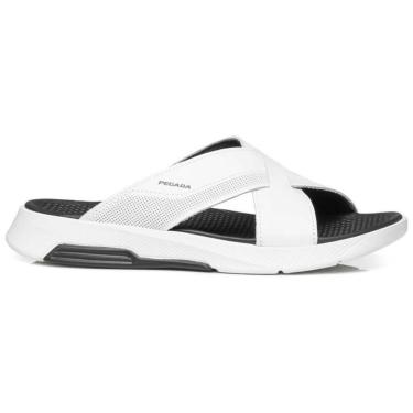 Imagem de Chinelo Masculino Slide Branco Pegada 134702-01-Masculino