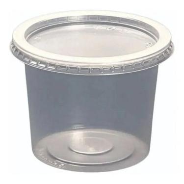 Imagem de Pote redondo com tampa 250ml com 25 unidades g310 galvanotek