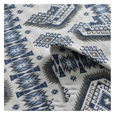 Imagem de Tecido étnico, geométrico boêmio padrão abstrato decorativo para costura saco de roupas toalha de mesa sofá travesseiro DIY artesanato0.5x1.5m(3#,1.5x2m/4.9x6.5ft)