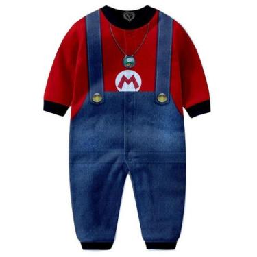 Imagem de Macacão Pijama Super Mario Bros infantil tip top, 2-3 anos