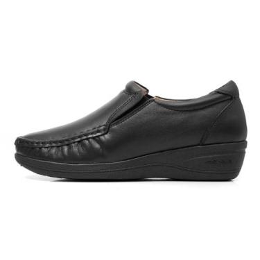 Imagem de Sapato Feminino Mocassim Preto Couro DIfranca - 080 - Mager Calçados, 