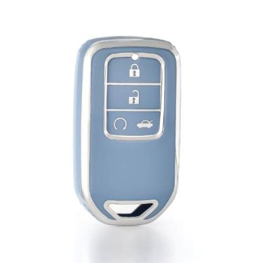 Imagem de Capa protetora de chave inteligente de TPU, compatível com acessórios automotivos Honda Accord/Civic/CRV/Pilot/Ridgeline